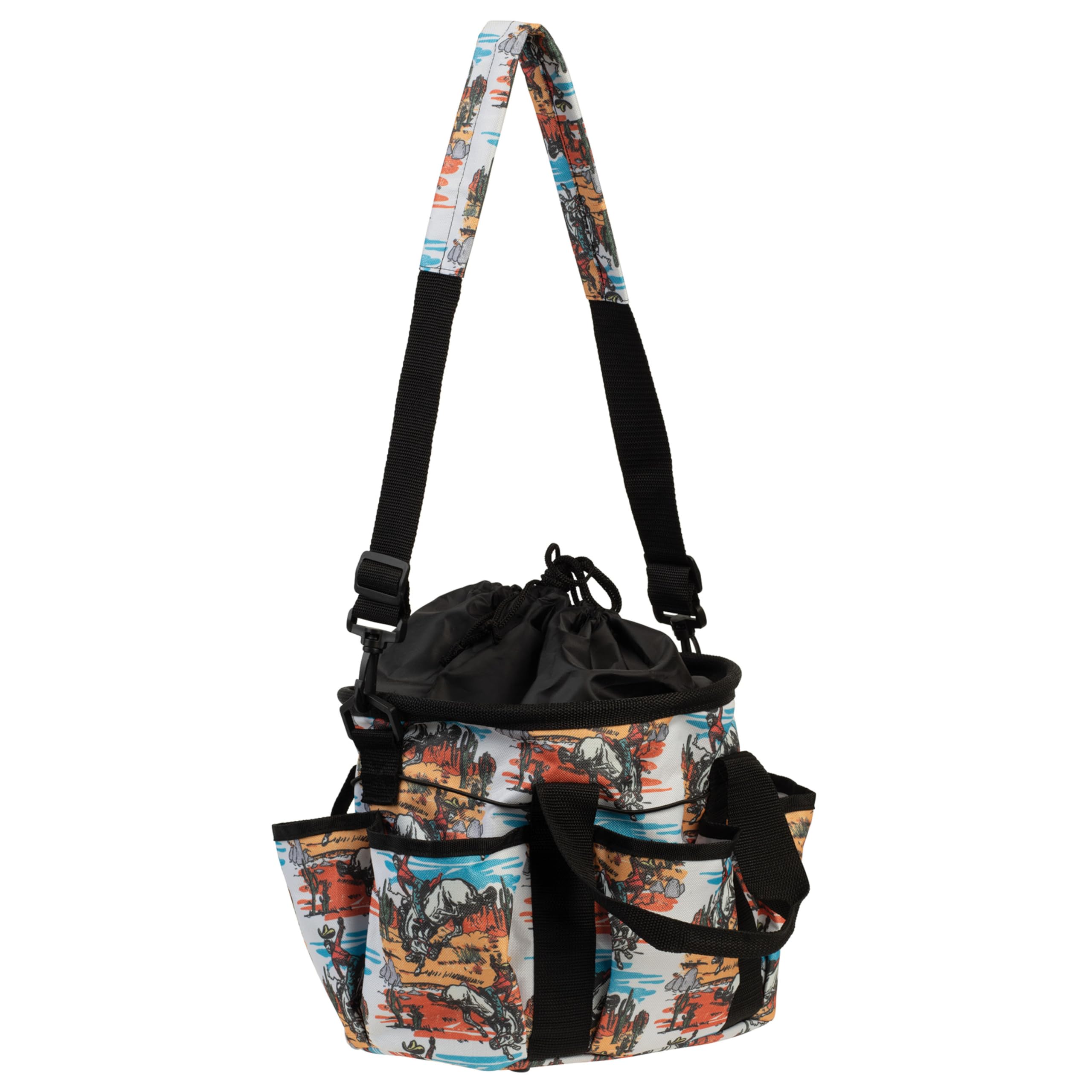 Weaver Leather Kit per la toelettatura del cavallo, set di 7 spazzole per cavalli con borsa organizer, cura equina, attrezzatura per la stanza della puntina del cavallo, forniture per la toelettatura