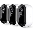Arlo Pro 4 Spotlight Camera - 3 Pack - Wireless Security, 2K Video & HDR, Color Night Vision, 2 Way Audio, Direct to WiFi No Hub Needed, VMC4350P - White (Renewed)
