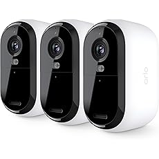 Arlo Pro 4 Spotlight Camera - 3 Pack - Wireless Security, 2K Video & HDR, Color Night Vision, 2 Way Audio, Direct to WiFi No Hub Needed, VMC4350P - White (Renewed)