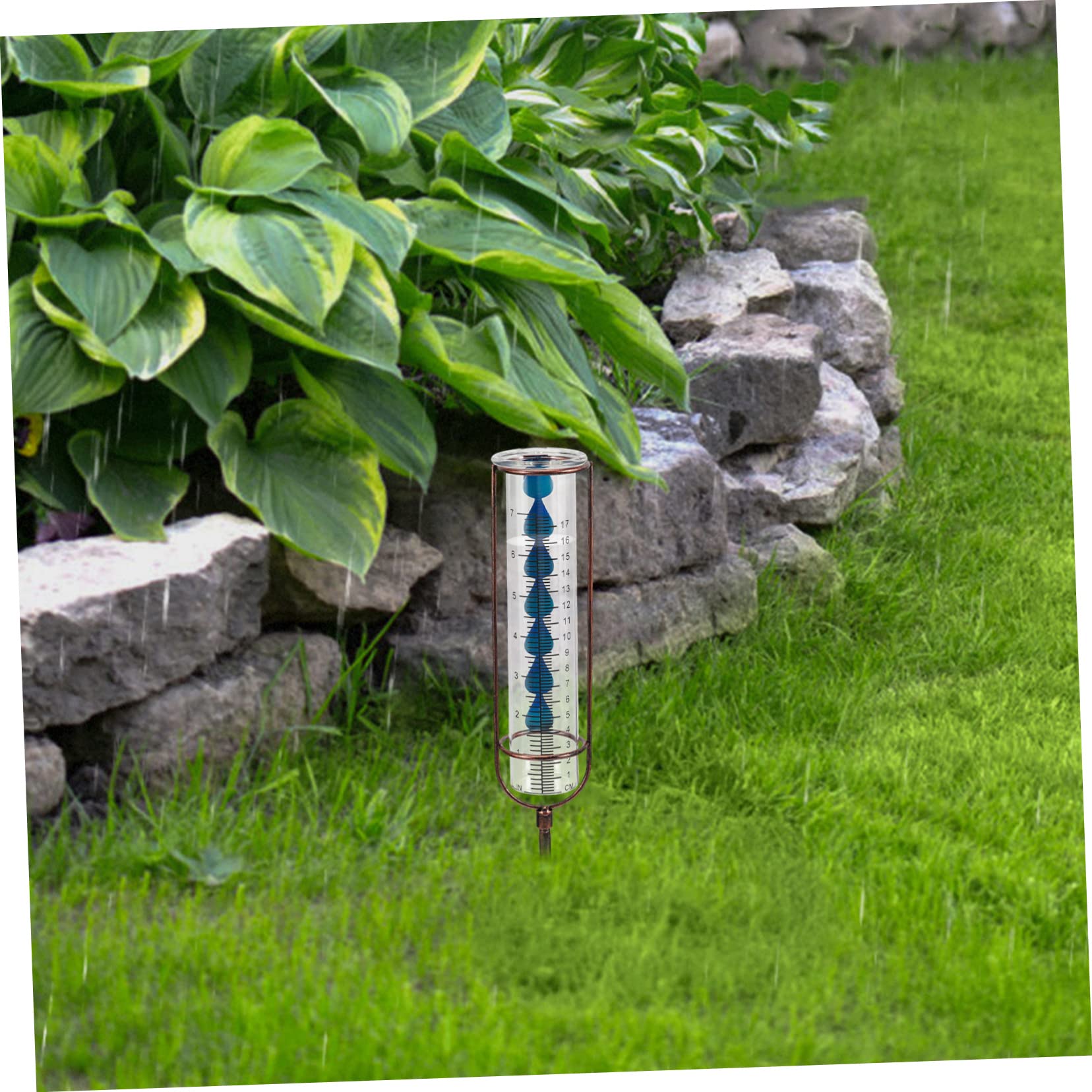 Sosoport 3stücke Outdoor Regenmesser Mit Metallpfahl Abnehmbarer Dekorativer Regenmesser Für Garten Kapazität Frostbeständig Für Gartenliebhaber Und Terrassen