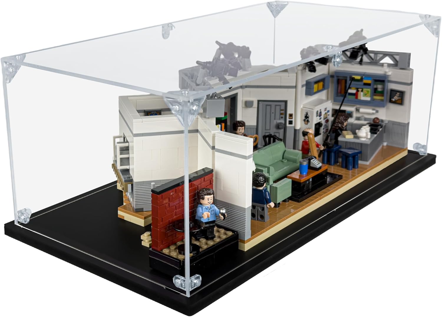 Acrylic Display Case Compatible for LEGO Seinfeld #21328, Dustproof Display Case (Case Only) (Lego Sets are NOT Included)