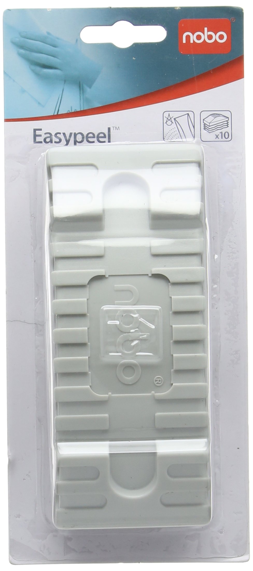 Nobo Easypeel Drywipe Eraser, Pack Includes 10 Peelable Felt Pads, White, 34533944