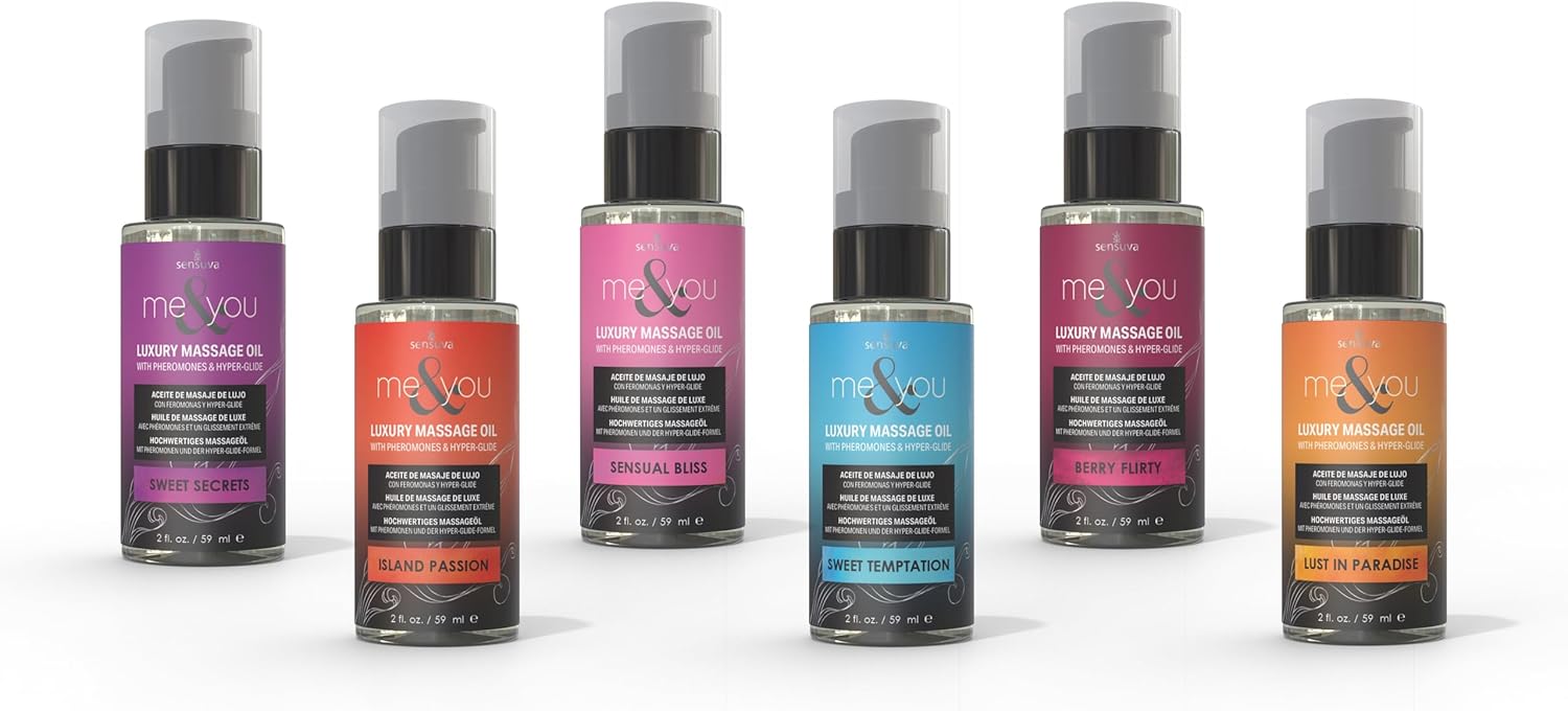 Me & You Massage Oil - Berry Flirty 2 fl.oz. (59ml) Bottle (Wild Berries) - Image 2