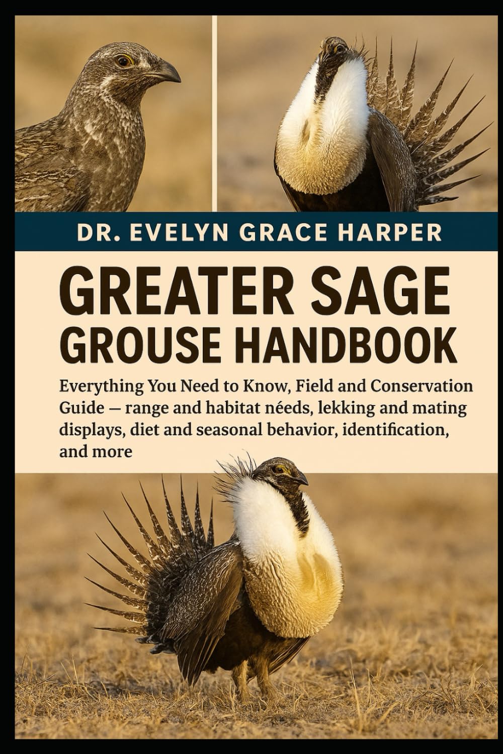 GREATER SAGE GROUSE HANDBOOK: Everything You Need to Know, Field and Conservation Guide — range and habitat needs, lekking and mating displays, diet and seasonal behavior, identification, and more