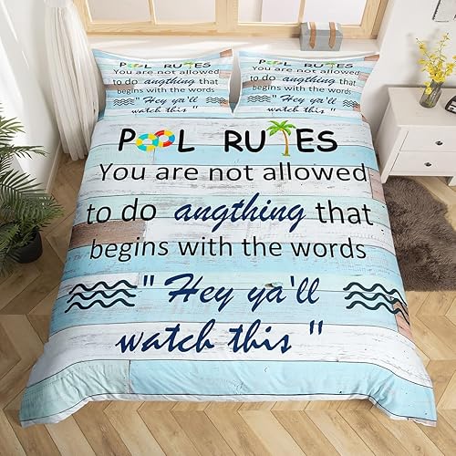 Miniatura 11 de Funda de edredón tamaño Queen, funda de edredón de madera verde y blanca con 2 fundas de almohada para adolescentes, juego de ropa de cama de madera