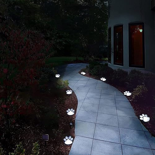 Miniatura 6 de Luces solares de 16.8 pies, tira de luces solares de animales de gato y perro (juego de 8) decoración al aire libre, calienta a tu mascota y haz que