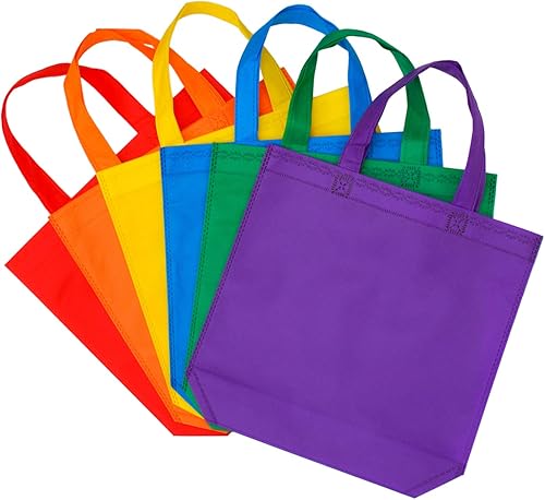 Aneco - 24 bolsas de fiesta no tejidas de 54.61 cm x 29.21 cm (21.5 x 11.5 pulgadas), bolsas de regalo, con asas para agradecimientodetalle de