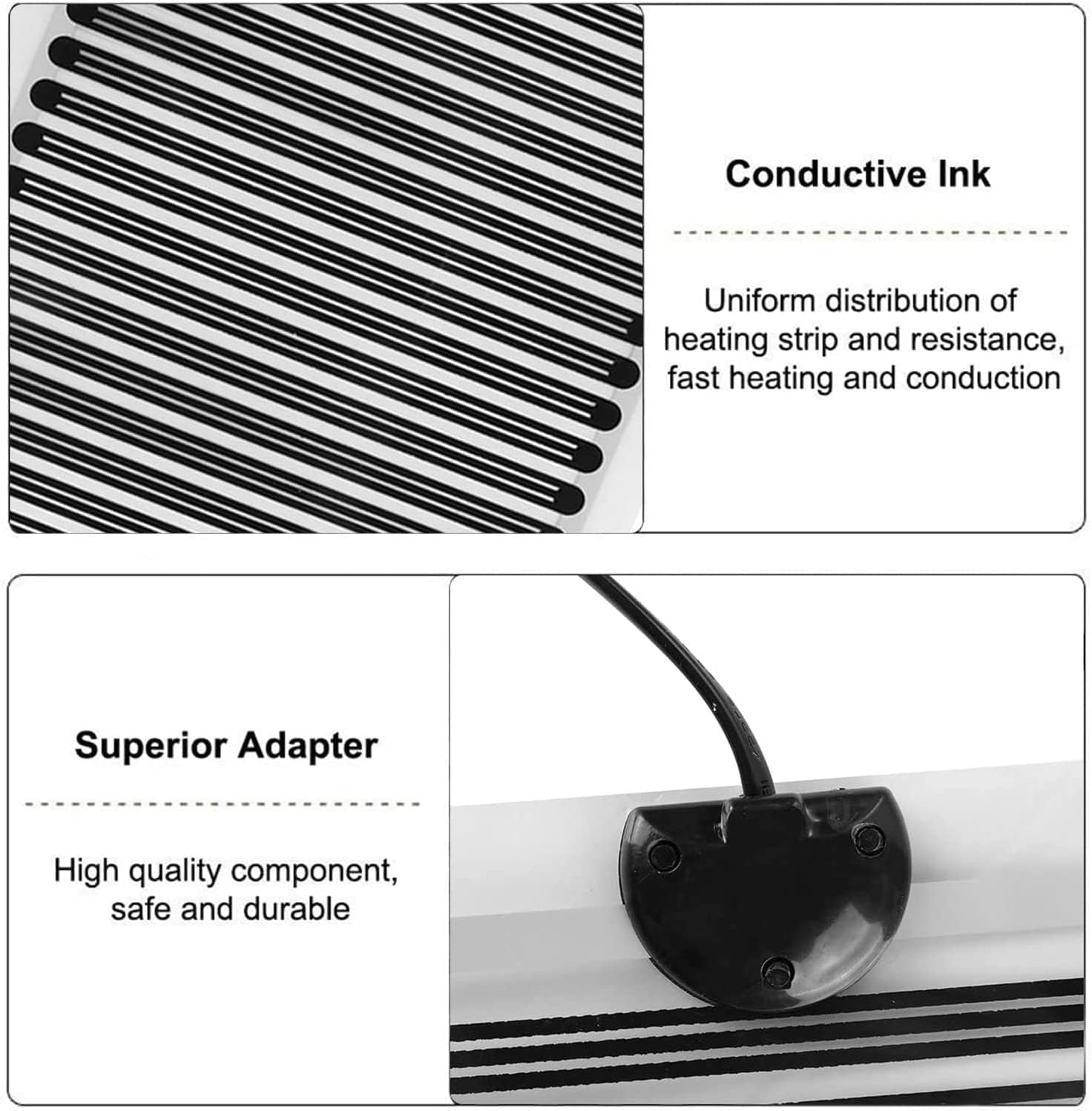 Reptile Heat Mat Hydroponic Heating Pad Reptile Tank Heating, Reptile Heating Mat, Waterproof Seedling Heat Mat, for Turtles Snake Lizard Hamster,25W—22x42cm (Size : 35W 25x55cm)