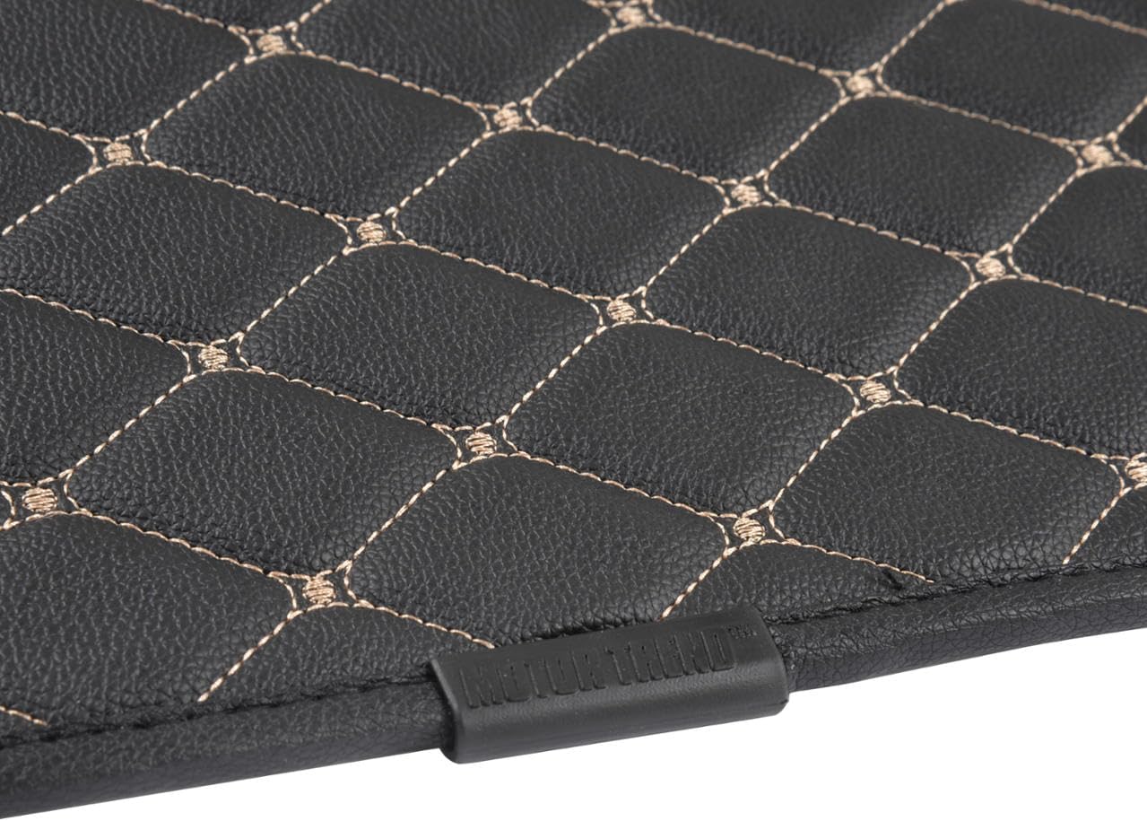 Motor Trend Leatherette Trunk Mat Cargo Liner Custom Exact Fit - Luxury Padded PU Leather - for Jeep Grand Cherokee 2011-2021