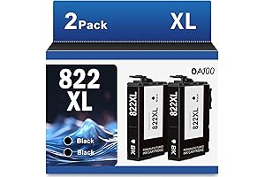 822XL Black Remanufactured Ink Cartridge - Double the Ink, Enhanced Quality