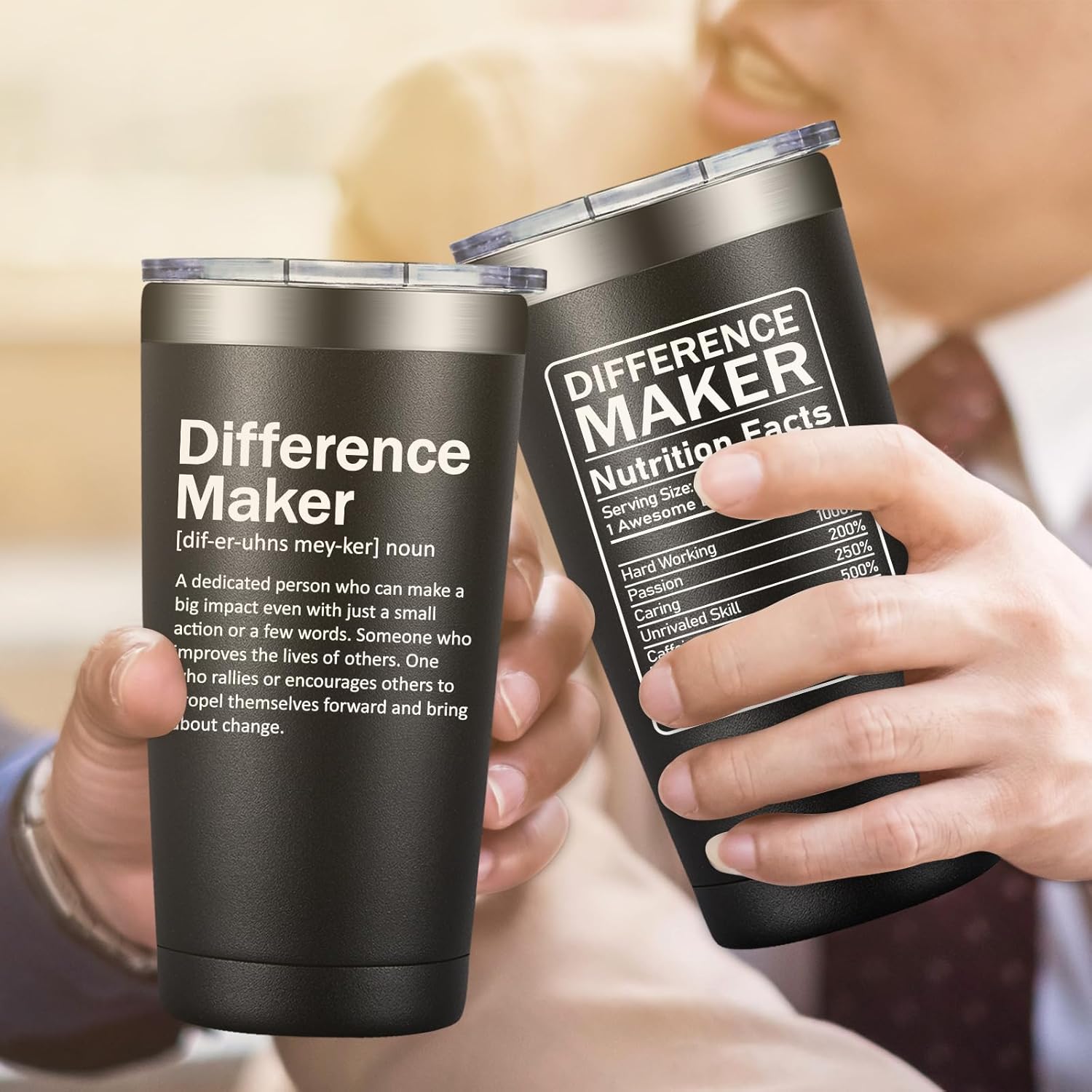 Grifarny Difference Maker Definition Tumbler Mug - Christmas Thank You Gifts for Men, Women - Appreciation, Inspirational Gifts for Boss, Employee, Teachers, Assistant Principal, Coworkers - Image 9