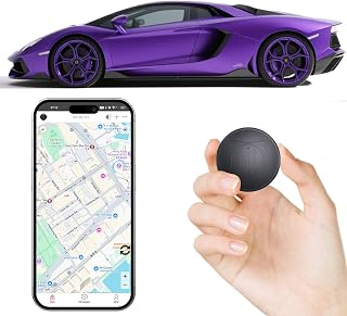 Mini GPS Tracker for Vehicles, Kids, Pets & Assets – Real-Time Location Tracker with SIM Card Support, No Subscription Required, Portable Magnetic Car GPS Locator with App for iOS & Android