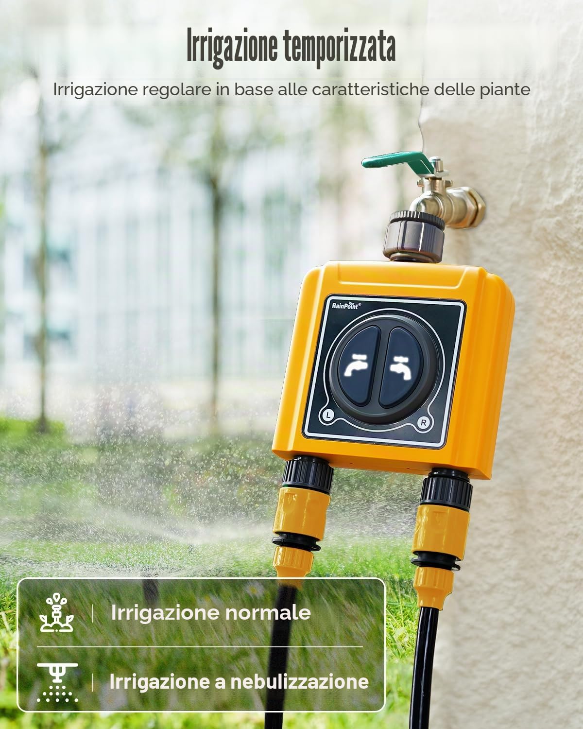 Sensor De Humedad WiFi RAINPOINT TCS005FRF – Compatible Con Tuya, Para Riego Automático Con Temporizador Y Concentrador