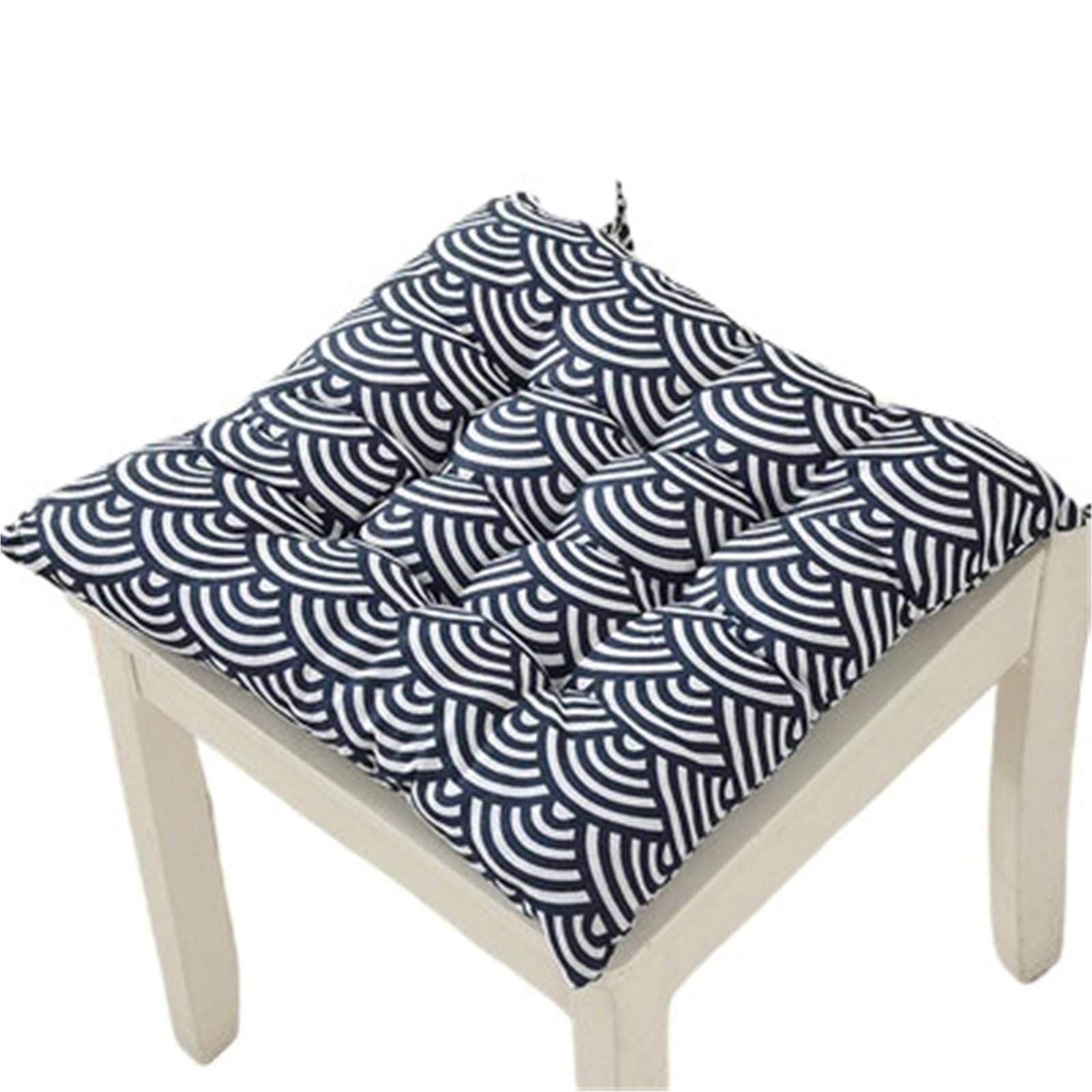 Coussin de siège épais en lin doux 50x50 cm pour chaise et tabouret de bureau