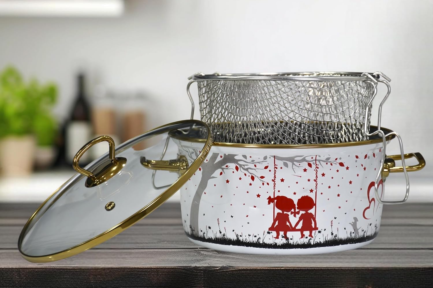 PR Home Love Emaye Kızartma Tenceresi 22 cm