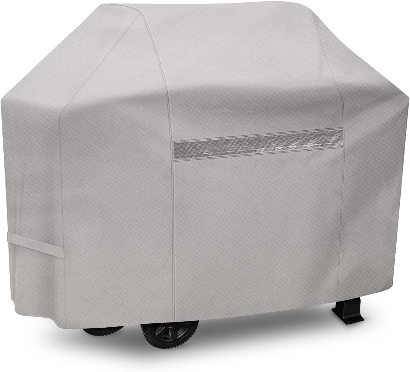 iCOVER Grill Cover- 65 Inch 600D Heavy-Duty Water Proof Patio Outdoor Khaki Canvas BBQ Barbecue Smoker/Grill Cover for Weber Char-Broil Brinkmann Holland Dyna-Glo and JennAir