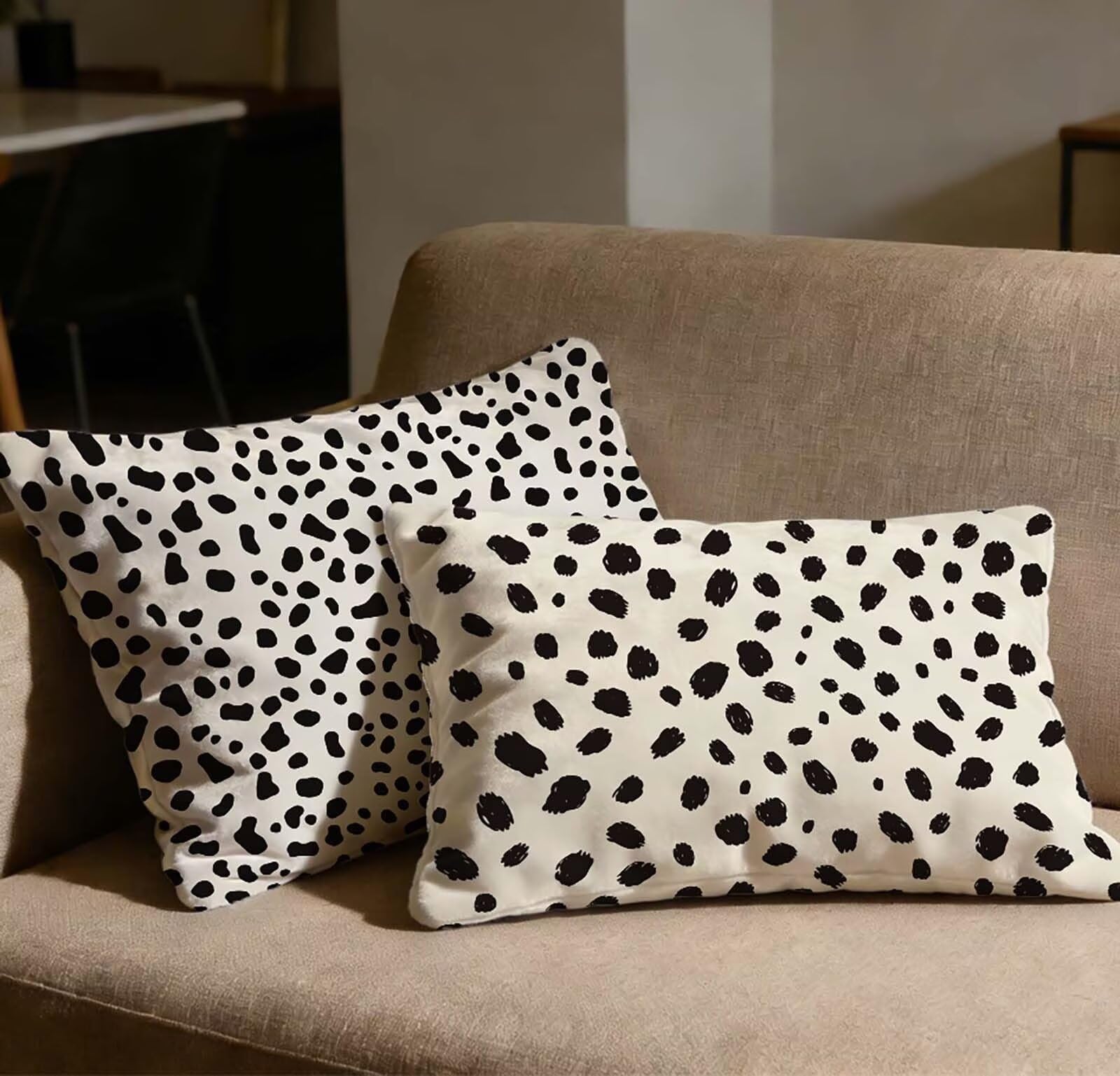 Taie oreiller 50x70 lot de 2 velours doux housse coussin rectangulaire