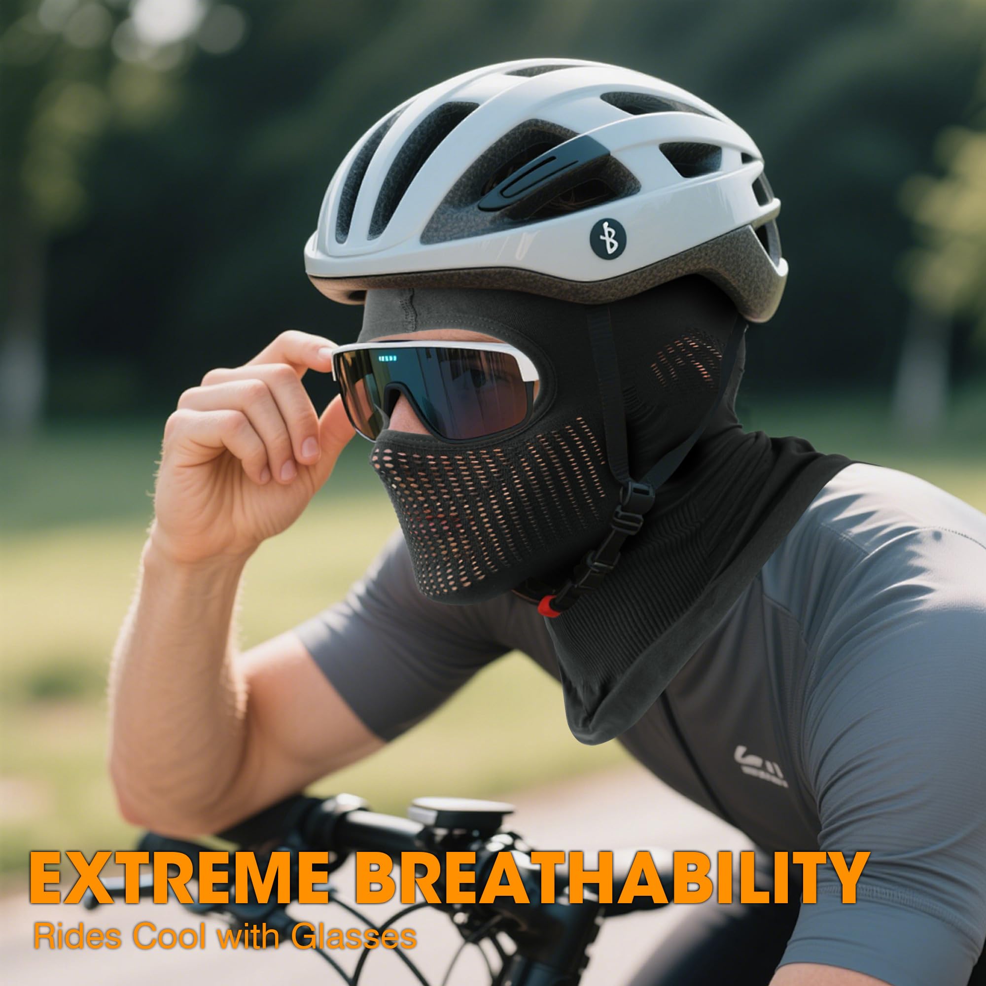 WTACTFUL Super Breathable - 1 Pack 2 Pack Motorcycle Face Mask for Riding Racing Cycling Ski Snowboard — view 3