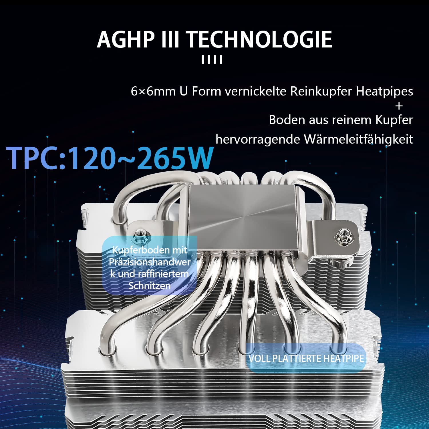 Thermalright Peerless Assassin 120 SE ARGB Refroidisseur d'air CPU, 6 caloducs refroidisseur de CPU, double ventilateur 120mm TL-C12C-S PWM, technologie AGHP, pour AMD AM4/Intel 1700/1150/1151/1200
