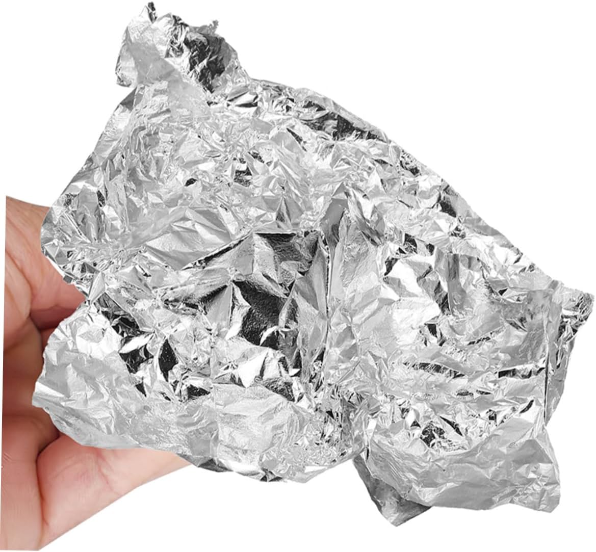 Beatifufu 150pcs Silver Foil Sheets Portable Metallic Leaf for DIY Crafts Decorative Flakes for Arts Gilding and Home and Versatile Imitation Leaf Silver