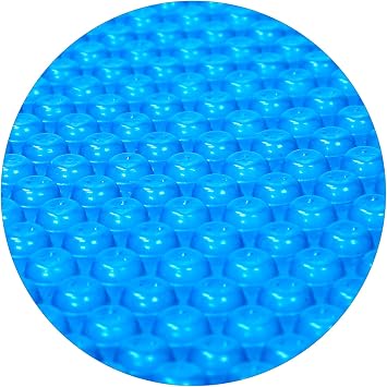 Outvita Solar Pool Cover, 8 Mil Blue Heavy Duty 18FT | Round Solar Blanket Heaters for Above-Ground and In-Ground Pools