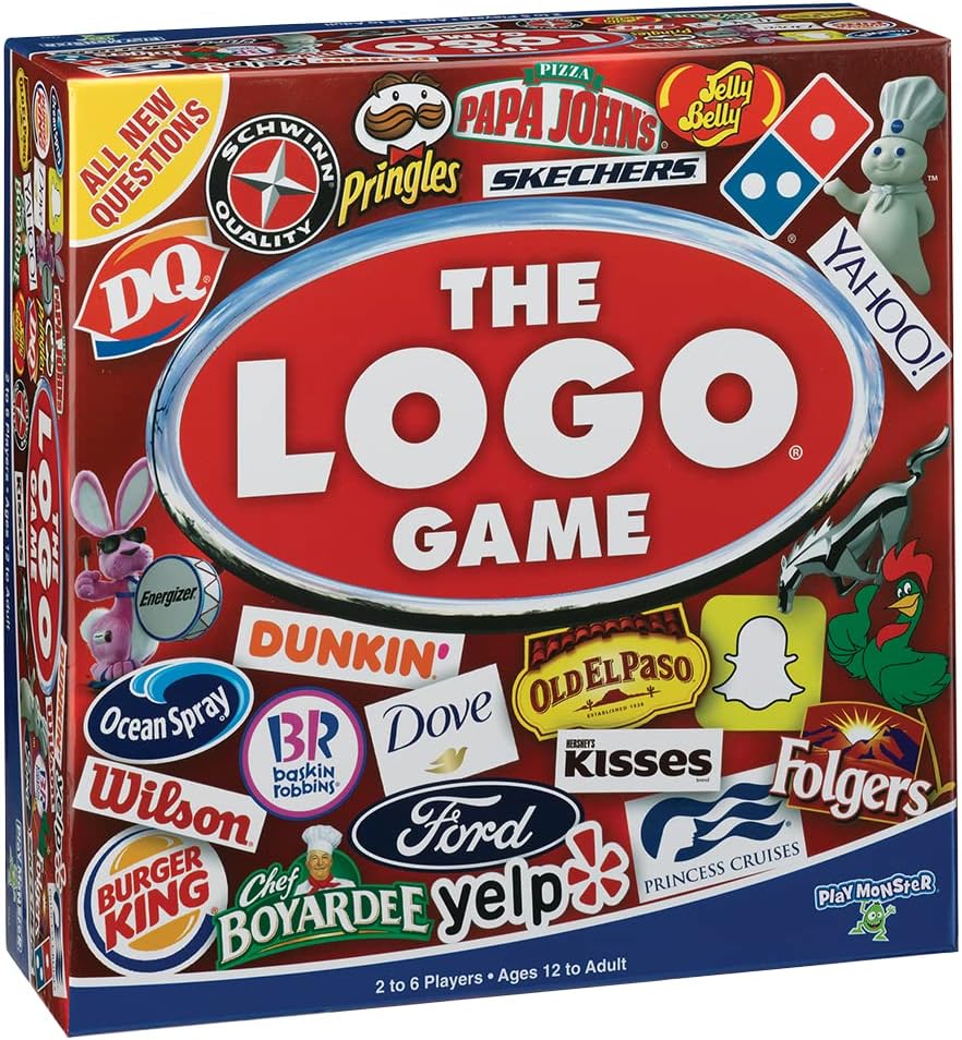 The Logo Game - The Game of Things You Know and Love! - Fun Party Game - Ages 12+ - 2-6 Players