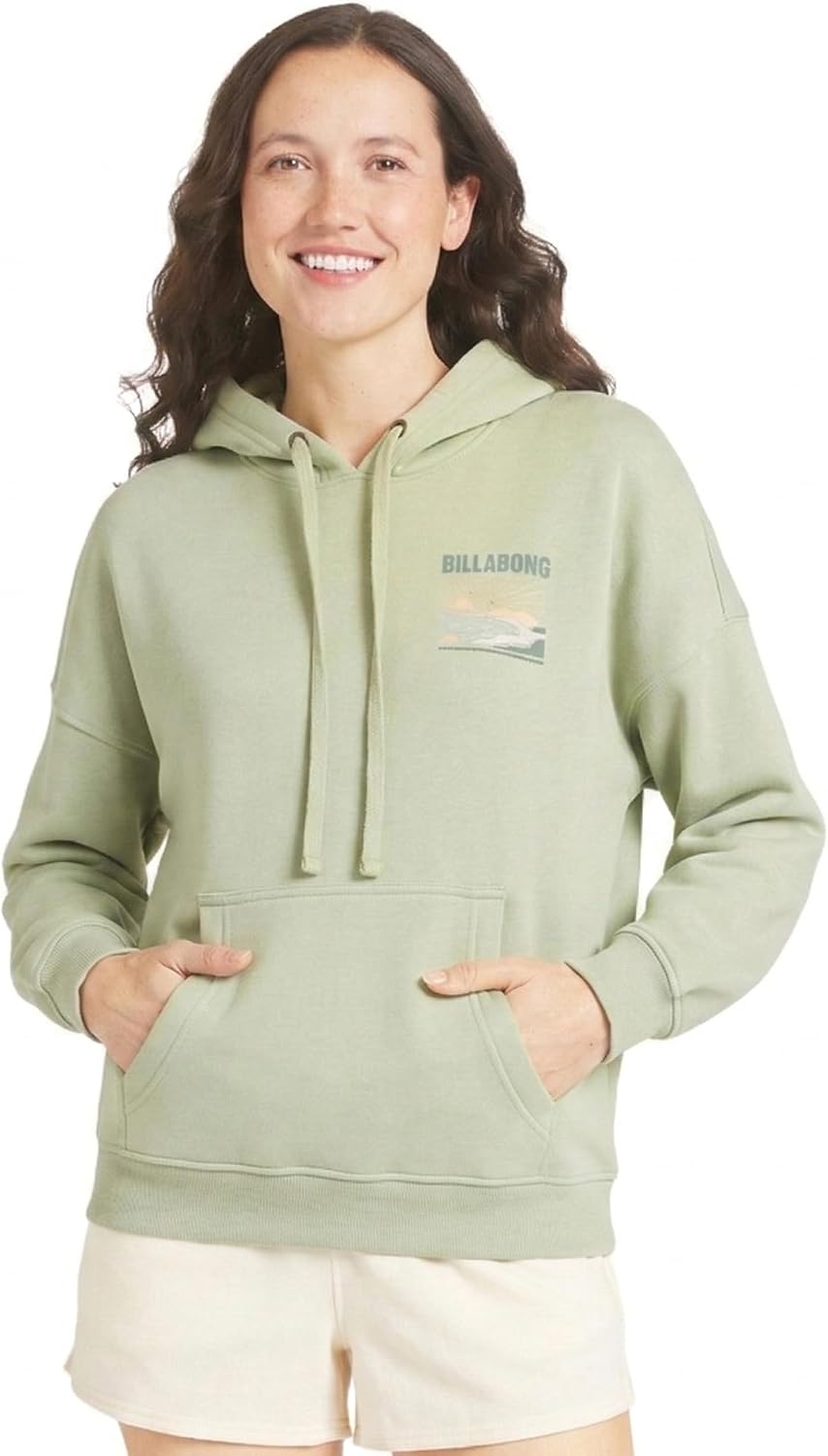 Billabong Women's Regular Fit Midweight Super Soft Brushed Fleece Pullover Hoodie