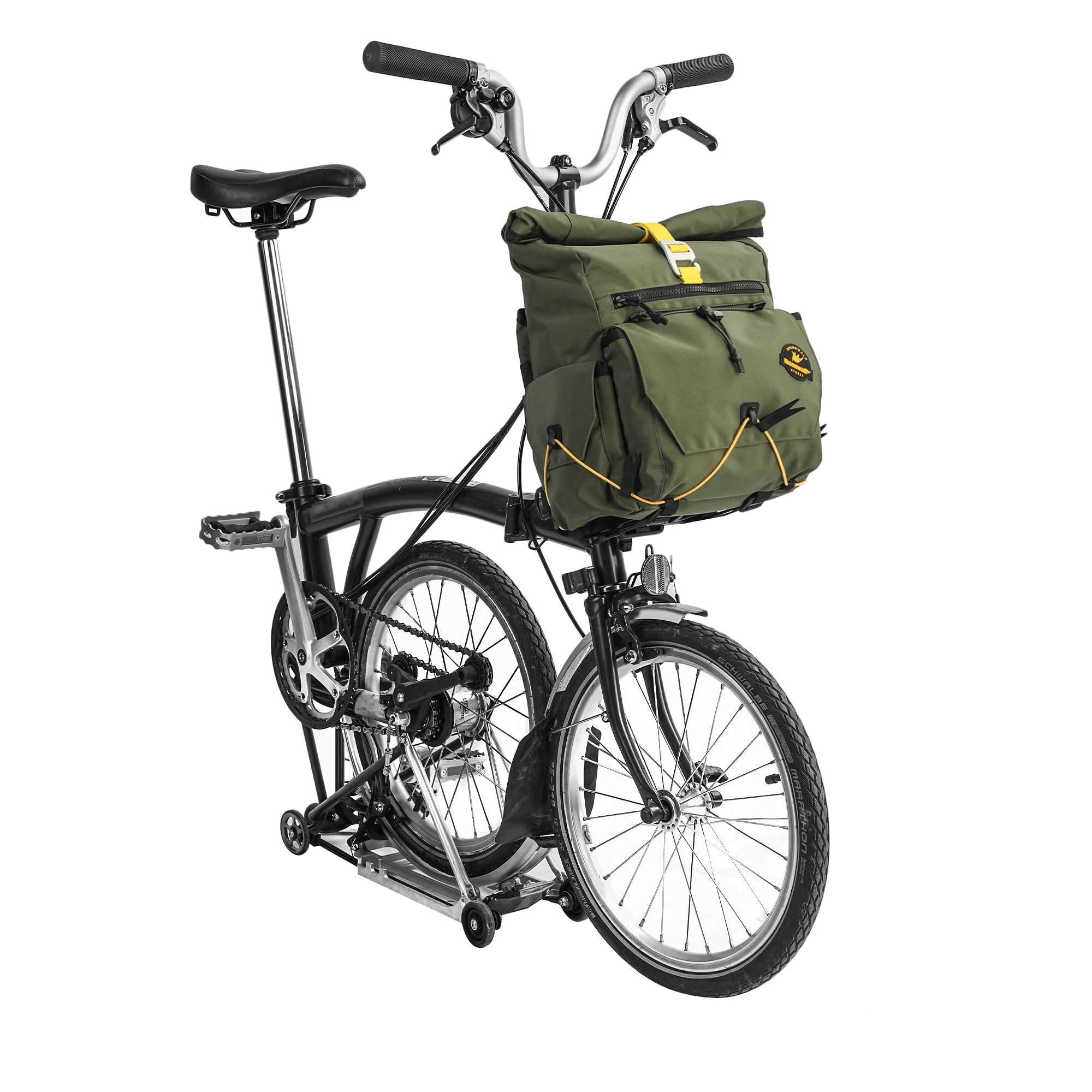 Rhinowalk Sacoche de Guidon de vélo à libération Rapide - pour vélo Pliant Brompton - avec bandoulière