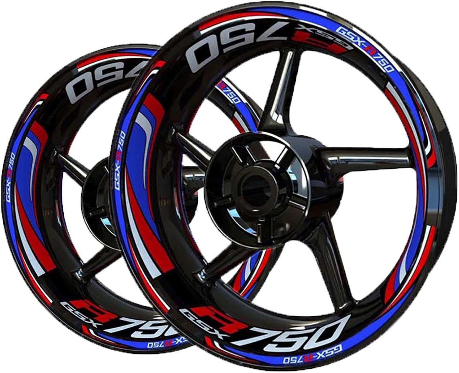 for S&uzuki for GSXR 750 for GSXR750 Motorcycle Wheel Rim Sticker Set Wheel Sticker Decal(12)