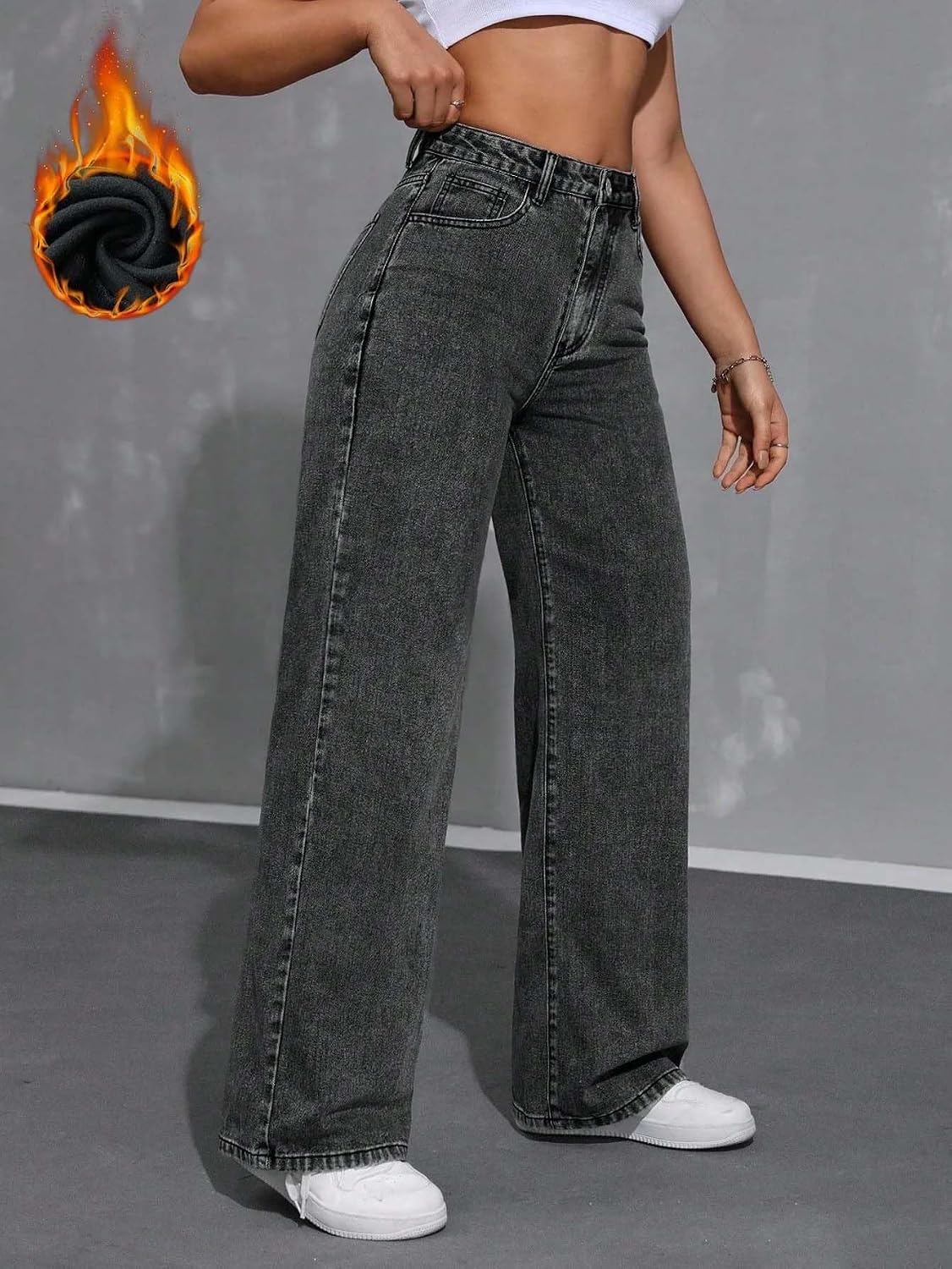 71lAzpndwlL._SL1500_ KOTTY Women's Straight Fit High-Rise Stretchable Jeans