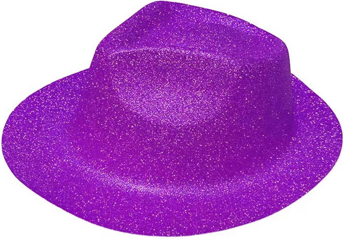 Glittering Powder Cowboy Cap Fedora Hat for Women Men Sparkling Panama Costume Accessorie Glitter