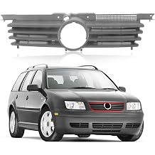 CarPartsDepot Front Grill Grille Compatible With Volkswagen Jetta 1999-2005 Jetta Gray
