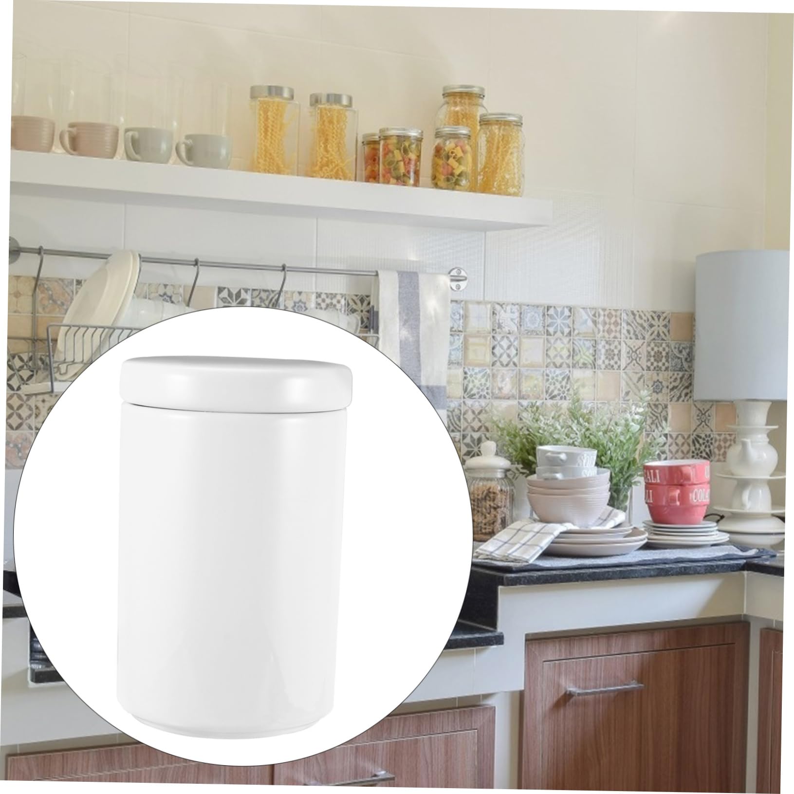 1pezzi Barattolo in Per Tè Contenitore Sigillato Per Conservazione Alimentare Vaso Smalto Liscio Per e Casa