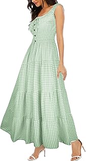 Women's 2025 Summer Boho Floral Print Tiered Casual Flowy Long Maxi Dress - Buy now