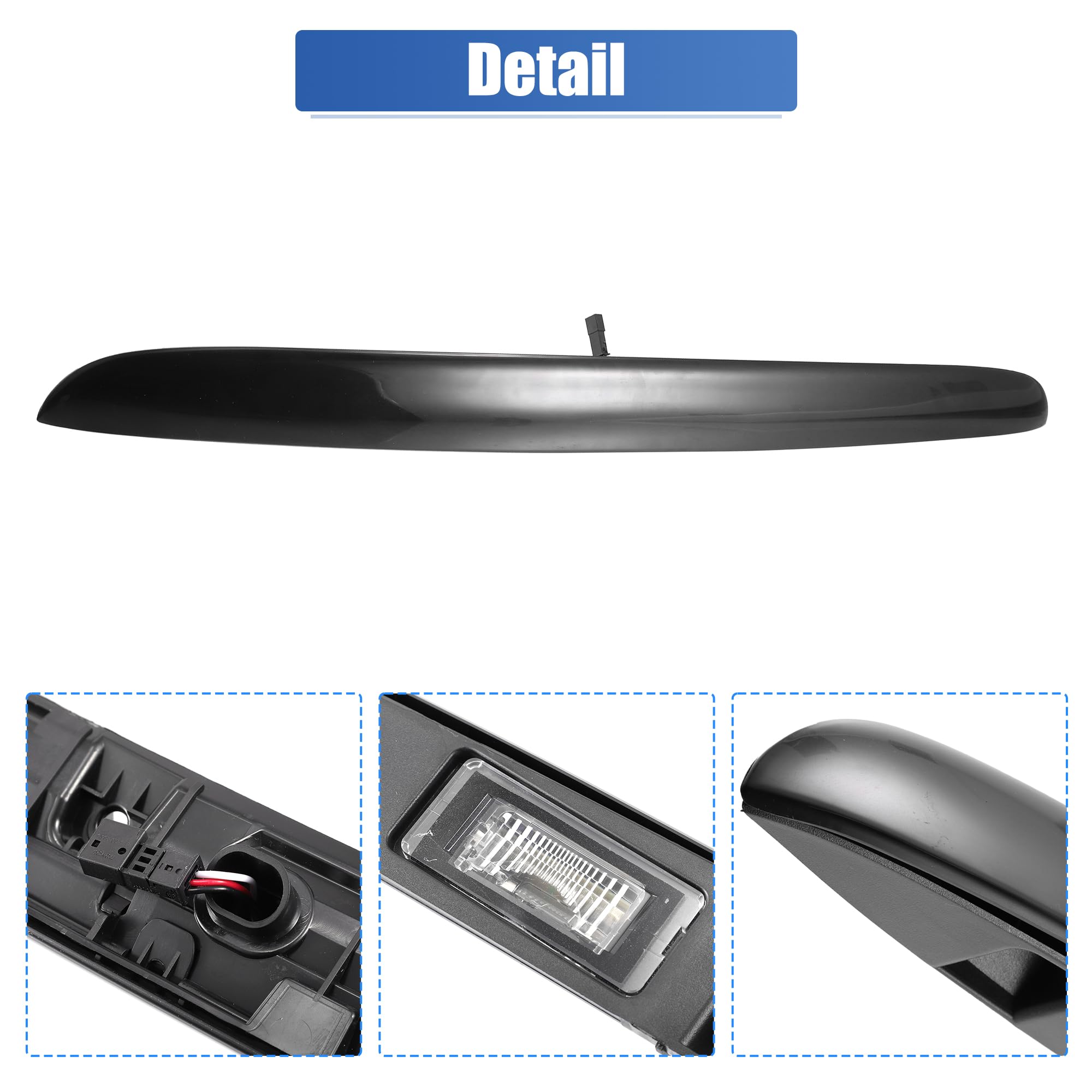 Tirador para maletero de coche, color negro, para R56 R57 R58 R59 R60 R61 2005 – 2015 51132753602
