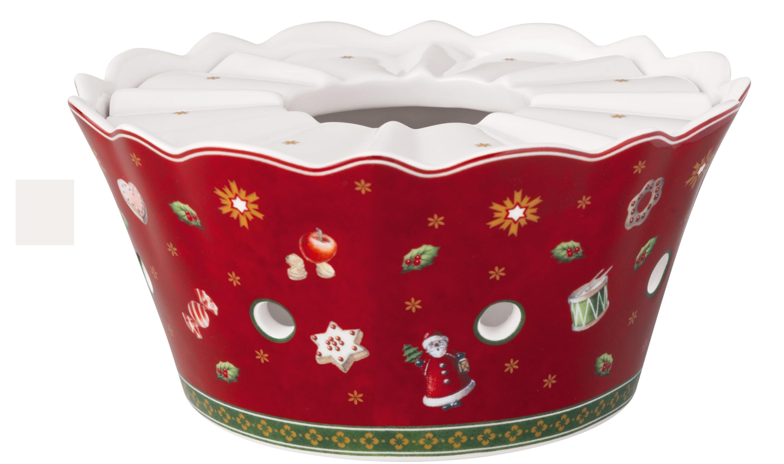 Villeroy & Boch - Toy's Delight Stövchen Bunt, Weihnachten, Stövchen für Teekanne, Teewärmer, Kannenwärmer, Weihnachtsgeschirr, Weihnachtsmotiv, Premium Porzellan