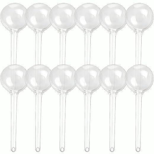 Wellinc Self Watering Globes for Plants – 12 Pack Large Automatic Watering Bulbs, Vacation Plant Watering Device for Indoor & Outdoor Potted Plants, Slow Release Plant Waterer for Water Conservation