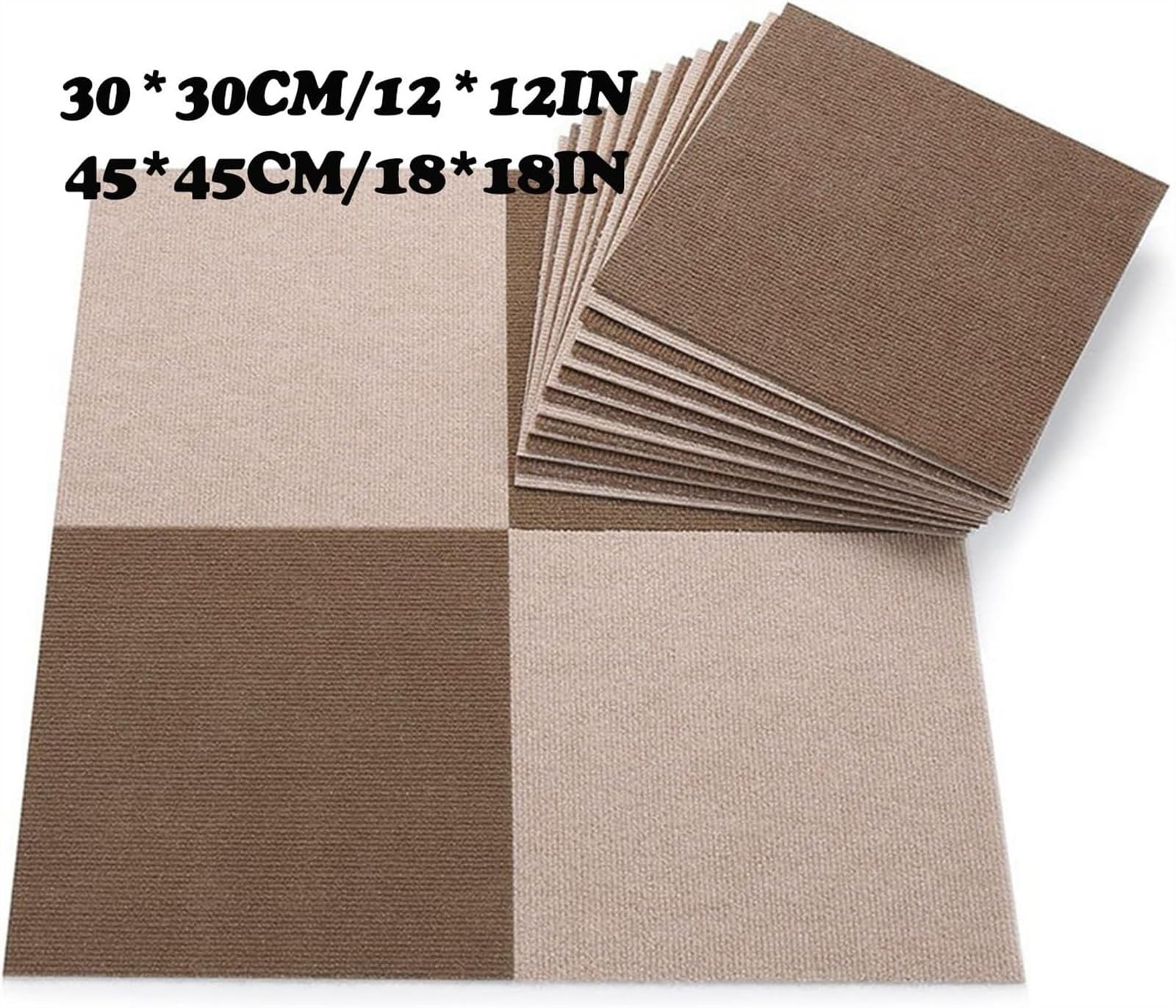 dalles de moquette, Dalles de moquette faciles à installer(Green,6pcs12*12in)