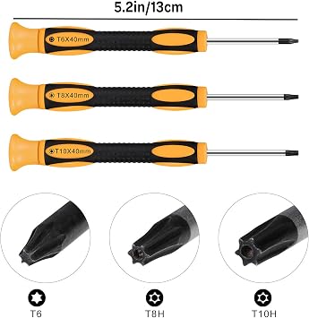 RGEEK Xbox One Controller Joystick Replacement, 4PCS Xbox one Joysticks Replacement Parts with T6 T8 T10 Repair Screwdriver Kit for Xbox Controller