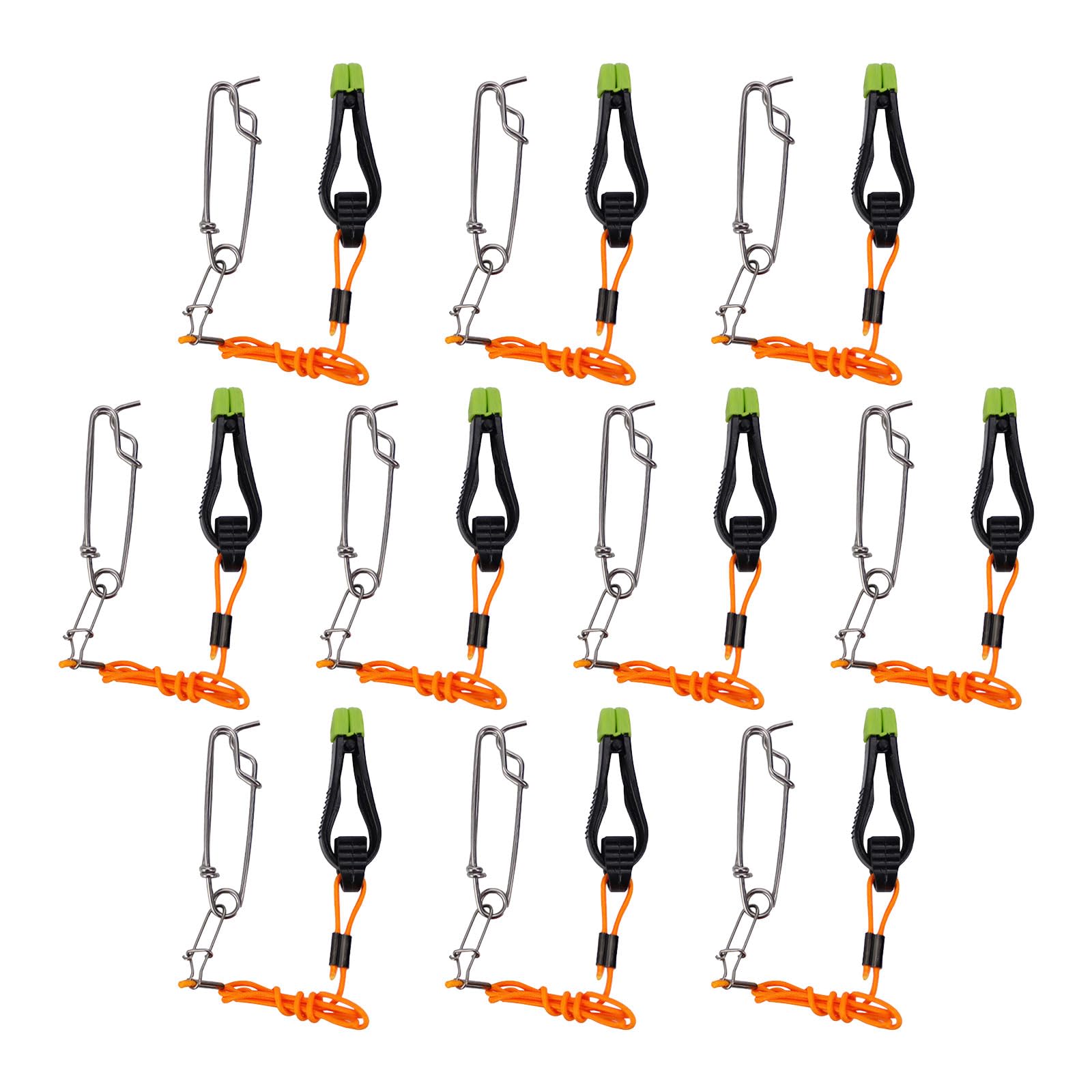 SWTHM10 PCS Fishing Downrigger Line Release Snap, Weight Release Clips with Leader Stainless Snap Hairtrigger Release Fishing Tool for Trolling Offshore Fishing Weight Kite Planer Board