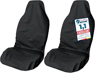 LIONSTRONG® Car Seat Covers Waterproof Seat Covers, Dirt-Resistant, Washable Car Seat Covers, Welding Towel for Cars, Universal, Polyester, 2 Pcs