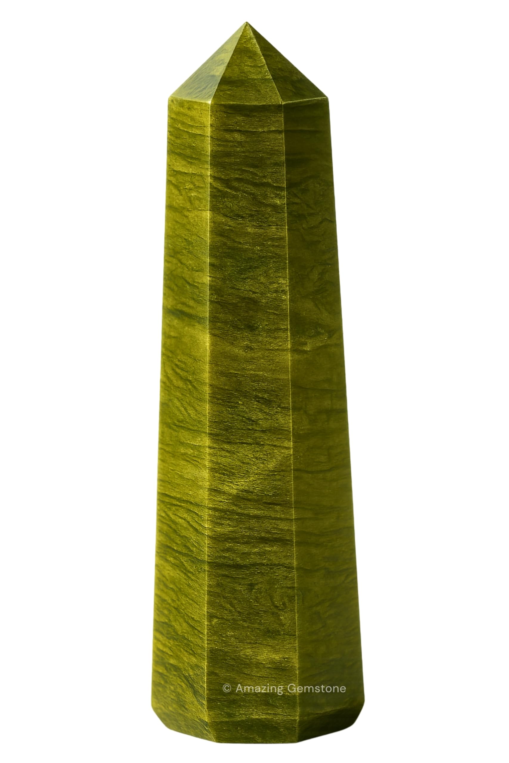 Amazing Gemstone Vesuvianite Crystal Towers - Natural Healing Crystal Point Obelisk for Reiki Healing and Crystal Grid (3" to 4" INCH)