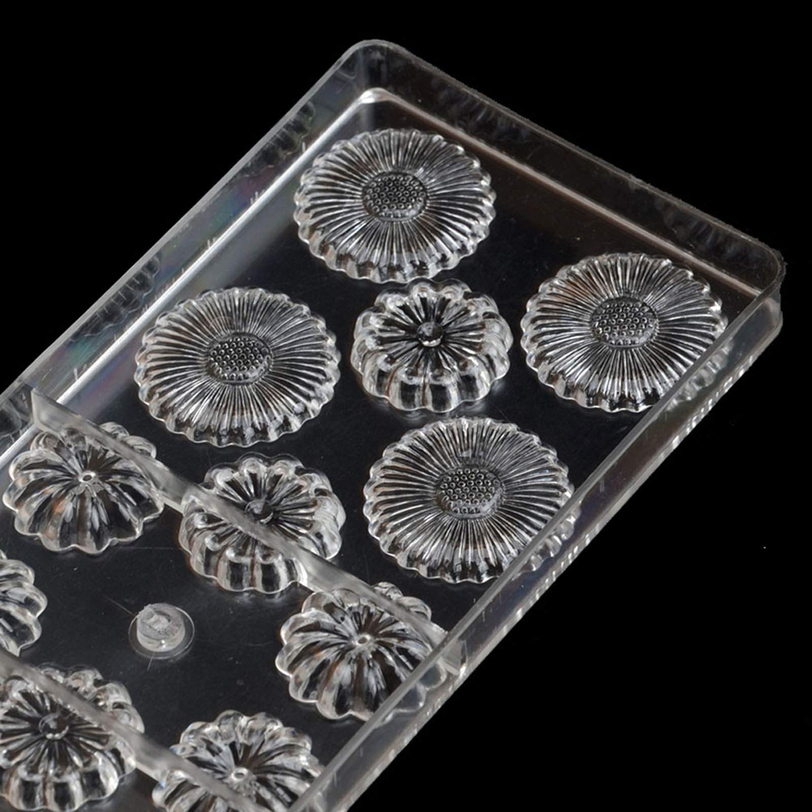 Pralinenform aus Polycarbonat, zum Selbermachen, transparent, Hartplastik, Backformen, Gebäck, Werkzeuge (19299)