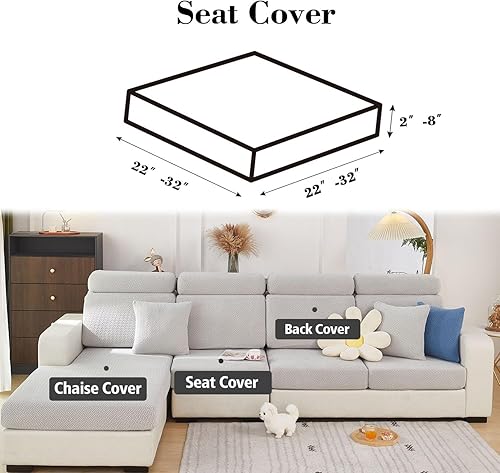 Miniatura 2 de Fundas de sofá para el hogar relajantes, Fundas de sofá Hero para sofá, Fundas de cojín de sofá, Fundas de sofá lavables para sofás seccionales,