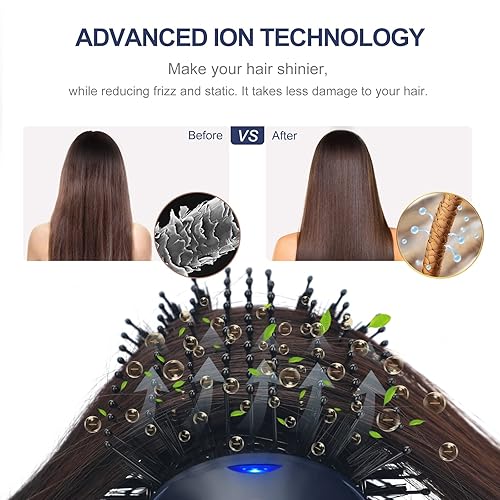 Miniatura 6 de Aima Beauty - Secador de pelo y cepillo voluminizador de un solo paso, herramienta de peinado de cabello, alisador de cerámica, rizador, moldeador