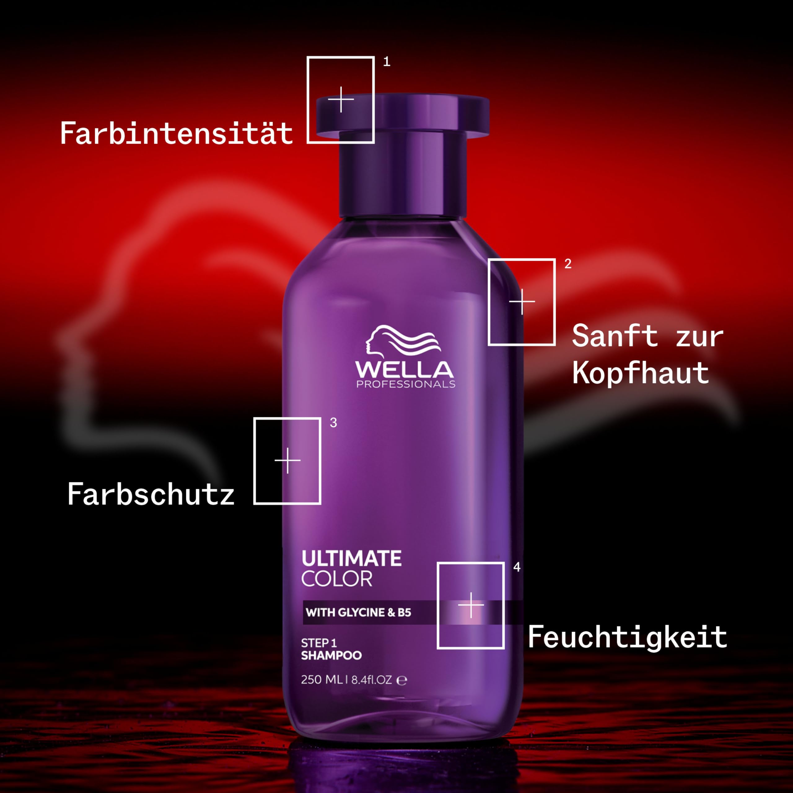 Wella Professionals ULTIMATE COLOR Shampoo – Farbschutz, Sulfatfrei