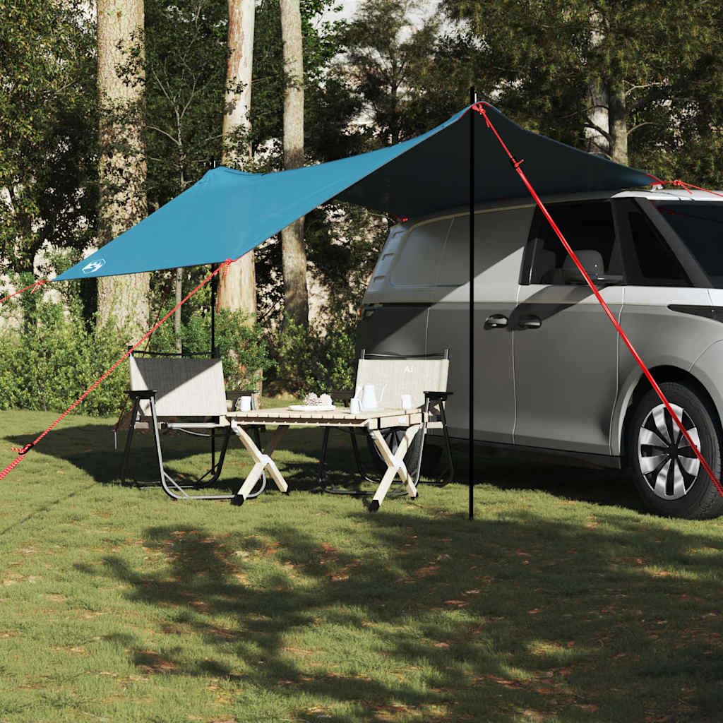 Wasserdichtes Autozelt, grün, verwandelt Ihr Fahrzeug in einen bequemen Campingplatz, aus Polyester mit PU-Beschichtung, einfach zu installieren mit Stangen und Gurten, stabil