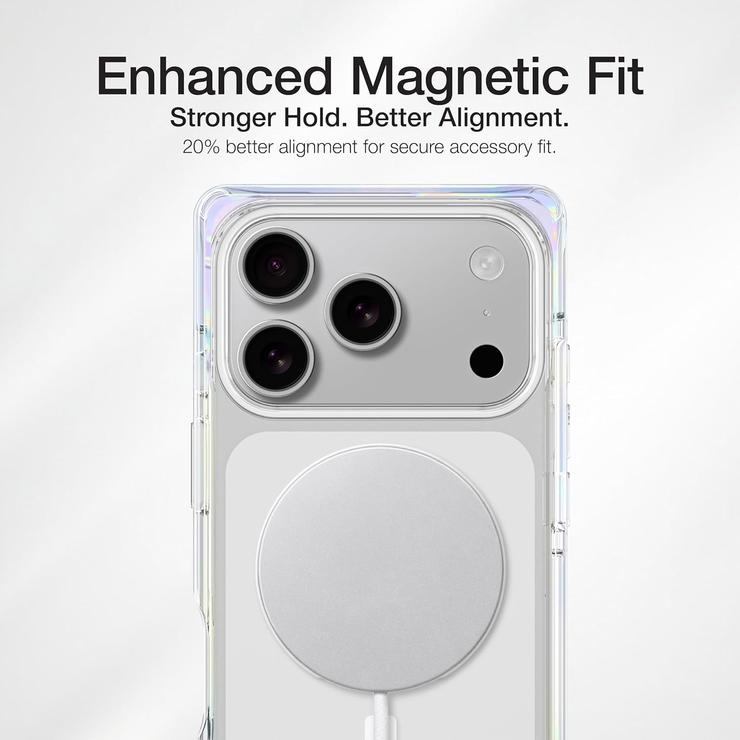 AMAZINGthing for iPhone 17 Pro Max [Omni Case], Designed for MagSafe Accessories, 10FT Drop Proof, Magnetic Phone Cover with Bumper Protection, Anti Yellowing, Transparent, Clear Rainbow
