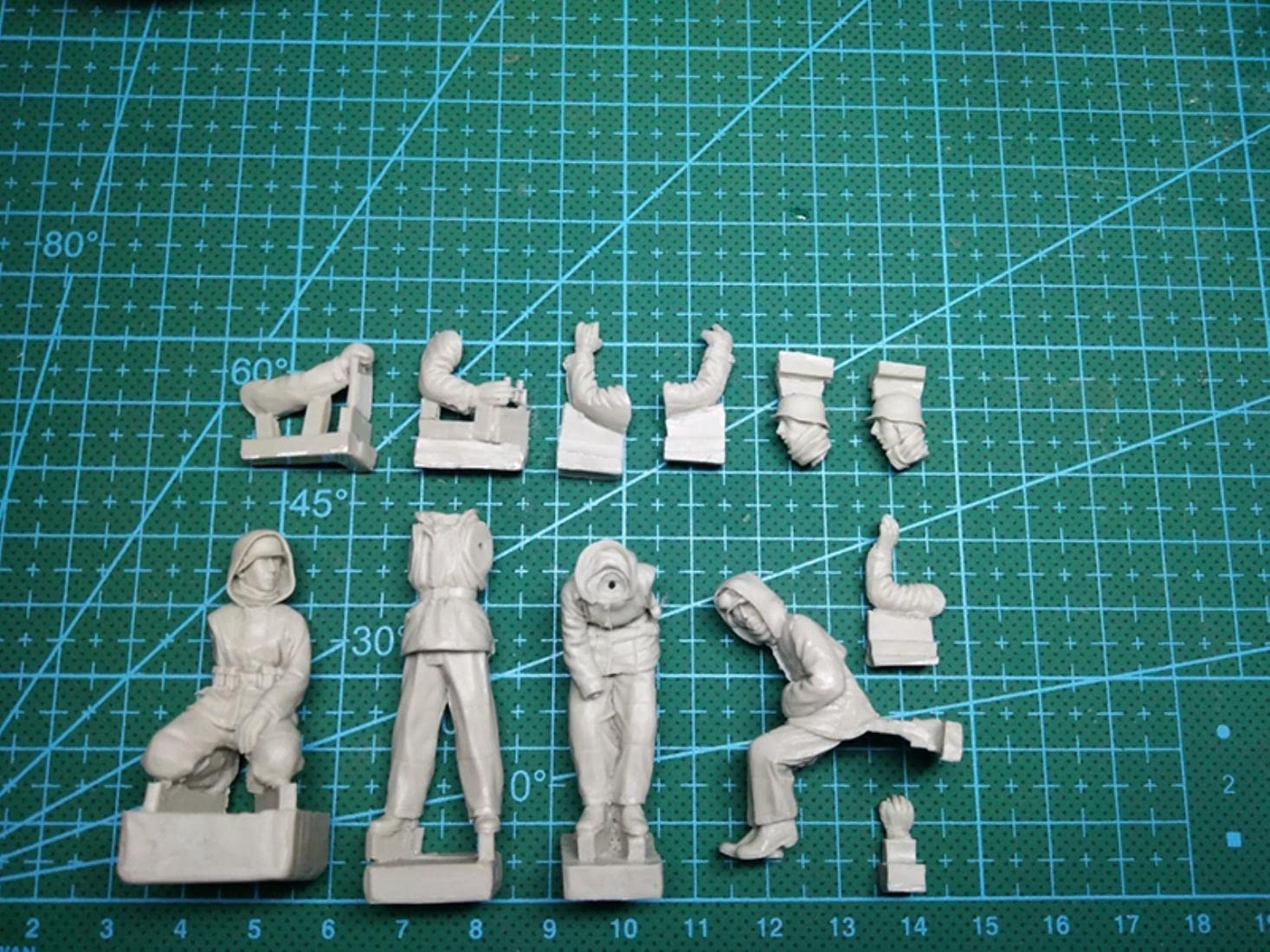1/35 Ancien équipage De Panzer Flak (5 Figurines) (pas De Réservoir