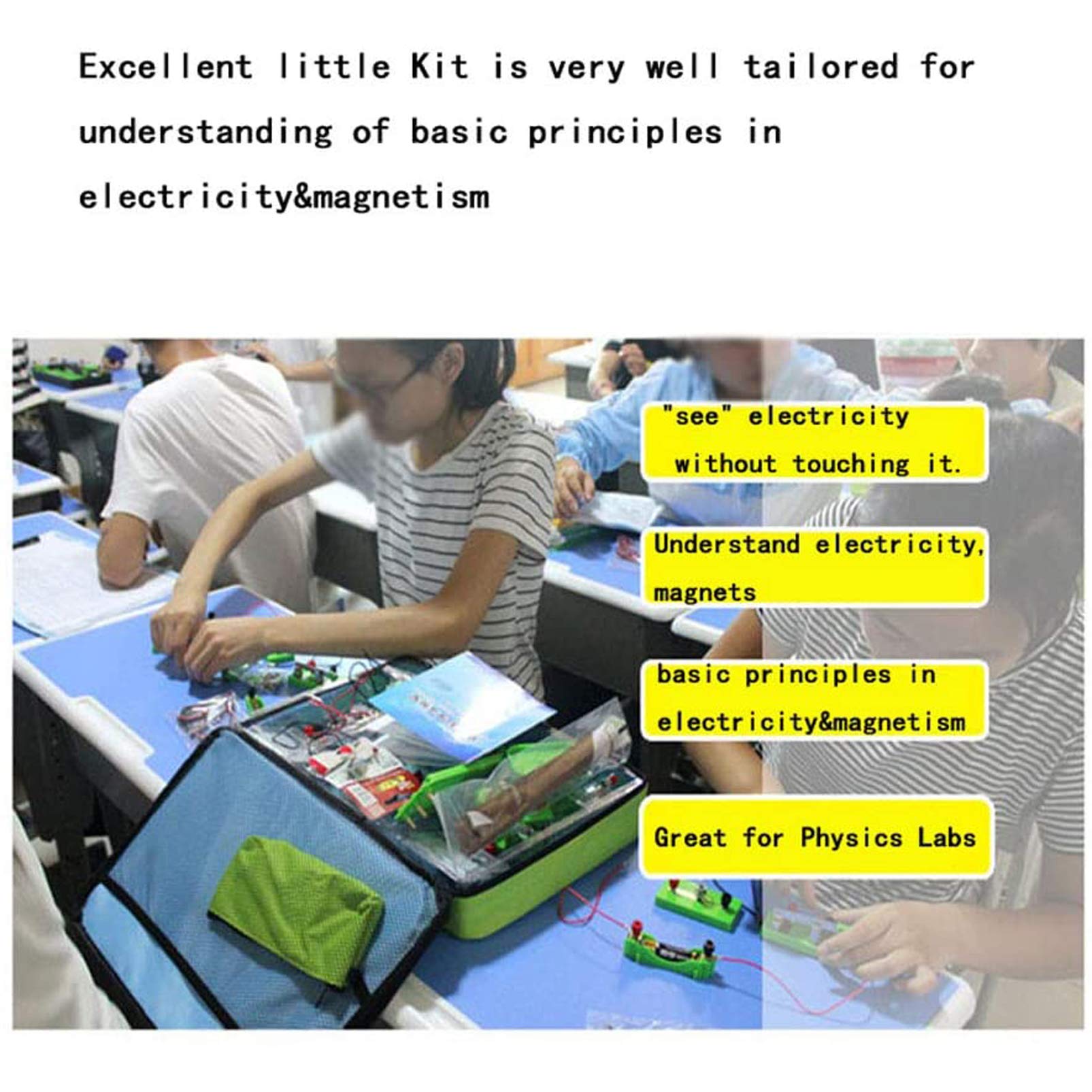 STEM Physik Elektrizität und Elektrische Magnetismus experimente Wissenschaftslabor Grundlegende Schaltungslern Starter Kit für Junior, Senior High School Schüler Elektromagnetismu,bausatz